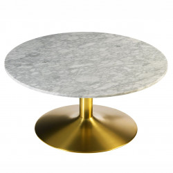 Table basse ACHAM - Marbre & Laiton
