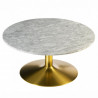 Table basse ACHAM - Marbre & Laiton