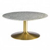 Table basse ACHAM - Marbre & Laiton