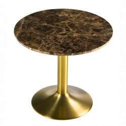 Table d'appoint ACHAM - Marbre & Laiton