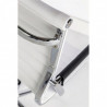 Fauteuil de bureau ALIAS - Inox & Cuir Blanc
