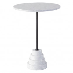 Table d'appoint ITZA - Mabre blanc de Carrare