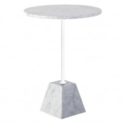 Table d'appoint AKUZ - Mabre blanc de Carrare