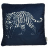 Coussin velvet TIGER - 45x45 - Bleu