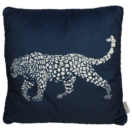 Coussin velvet LEOPARD - 45x45 - Bleu Coussin velvet LEOPARD - 45x45 - Bleu
