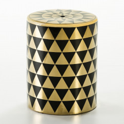 Tabouret MEISEY - Céramique Black & Gold