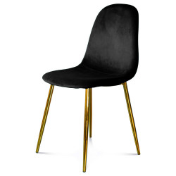 Chaise BAYAN - Black & Gold