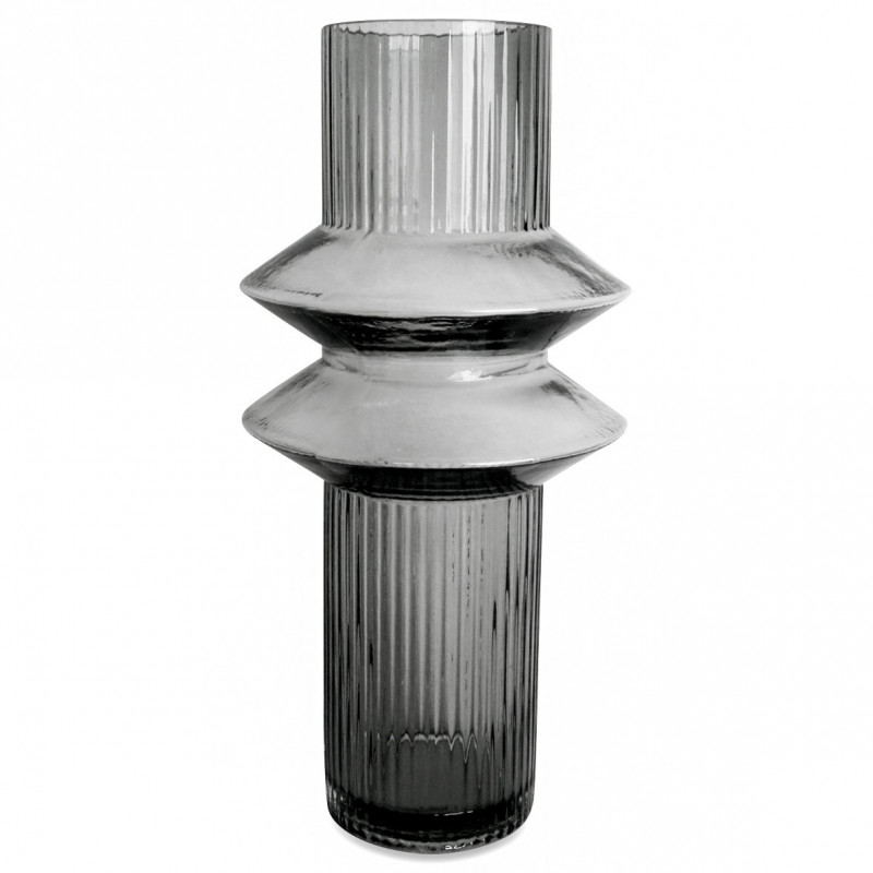 Vase ZAGO en verre soufflé Gris