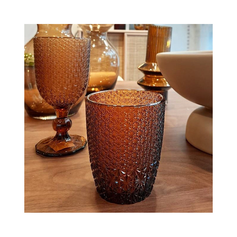 Coffret de 6 verres EMBLEM - Ambre