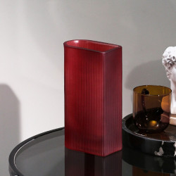 Vase STREAK - M - Mat Red
