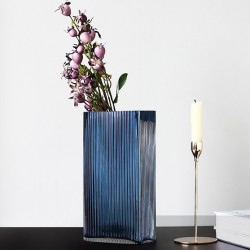 Vase STREAKY - L - Blue