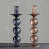 Bougeoir chandelier BACCA - Cristallin - 3 coloris au choix