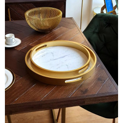 Set de 2 Plateaux MARBY ronds