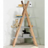 Etagère TIPI - Gris perle & Bois de hêtre