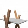 Etagère TIPI - Gris perle & Bois de hêtre