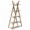 Etagère TIPI - Gris perle & Bois de hêtre