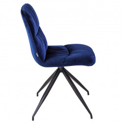 Chaise ATSHO - Velours Navy blue