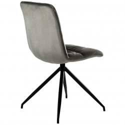 Chaise ATSHO - Velours Gris souris