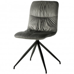 Chaise ATSHO - Velours Gris souris