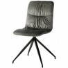 Chaise ATSHO - Velours Gris souris