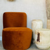 Fauteuil DOUDY - Velours ambré