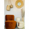 Fauteuil DOUDY - Velours ambré