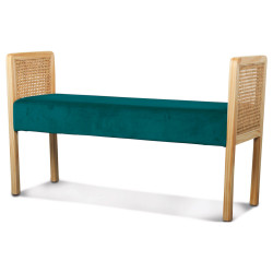 Banquette CANNA Velours - Bleu Canard