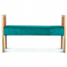Banquette CANNA Velours - Bleu Canard