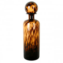 Vase BOTEO en verre soufflé - Ambre Léopard