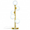 Lampe à poser GLOBUS multi - Laiton doré & Verre opalin