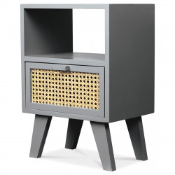 Table de chevet Mini CANNA - Gris