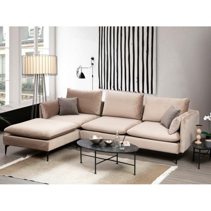 Canapé d'angle modulaire PILAR - Beige