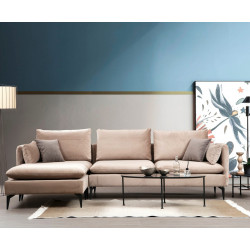 Canapé d'angle modulaire PILAR - Beige