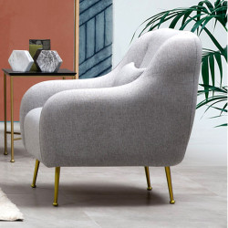 Fauteuil ELYANE - Gris chiné