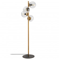 Lampadaire GLOBUS Quadro - Laiton patiné & Verre transparent
