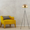 Lampadaire trépied CAPY - Black & Gold