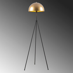 Lampadaire trépied CAPY - Black & Gold