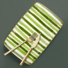 Assiette de service rectangulaire - ARCORIS - Nuances de vert