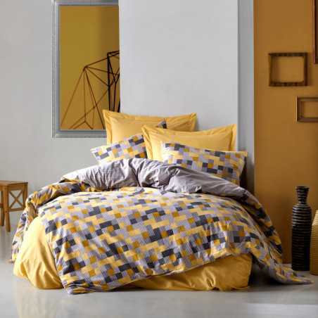 Parure de lit en Coton renforcé PIXIE - 2 places - 240x260cm Parure de lit en Coton renforcé PIXIE - 2 places - 240x260cm