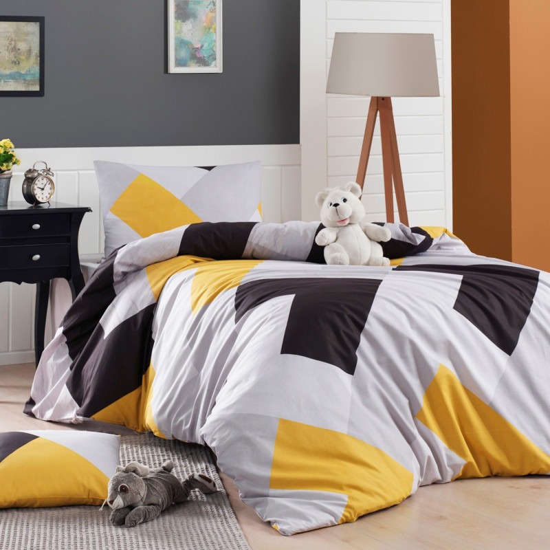 Parure de lit en Coton renforcé ORIANE - 1 place - 160 x 240cm