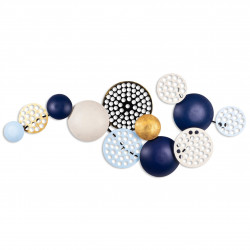 Décoration murale BANYA Blue, White & Gold  - 95x40cm 