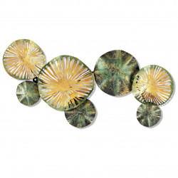 Décoration murale TERATA Green & Gold  - 74x38cm 