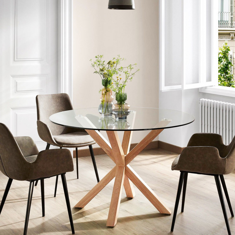 Table à manger DAMY Chêne - 120 cm