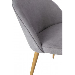 Chaise GONGY Woodstyle - Toile grise