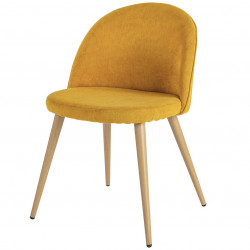 Chaise GONGY Woodstyle - Toile moutarde