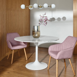 Table à manger ACHILE - Marbre Blanc de Carrare