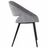 Chaise PERFY  - Velours côtelé & bois de Noyer