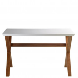 Bureau BAKI - Blanc perle & Chêne