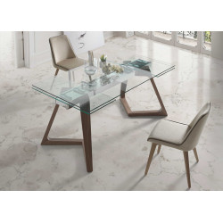 Table à manger EXTENSO - 160-240cm - Noyer