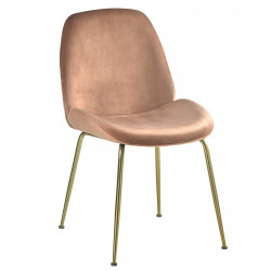 Chaise GAB Blush Velvet & Gold